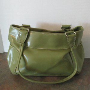 Green Leather Liz Claiborne  handbag